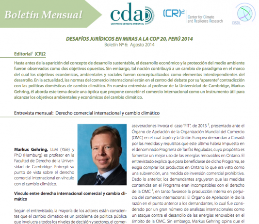 Boletín jurídico Nº6: Comercio internacional y cambio climático | (CR)2