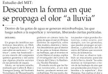 Descubren la forma en que se propaga el olor "a lluvia" (El Mercurio)