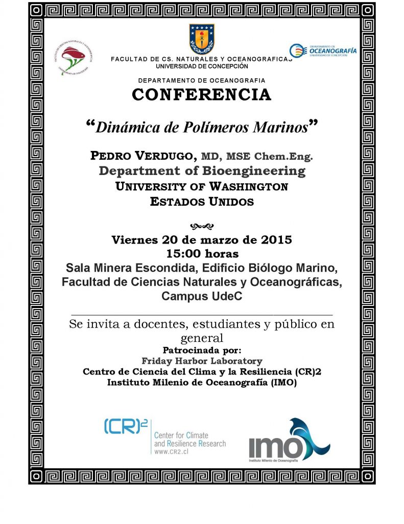 Conferencia Dr. Pedro Verdugo