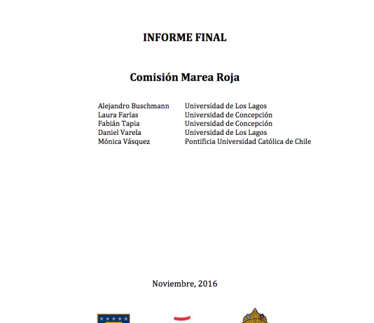 Informe final de la Comisión de Marea Roja