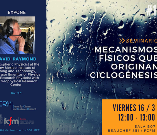 16 de marzo | Seminario DGF-(CR)2 “Mecanismos físicos que originan ciclogénesis”