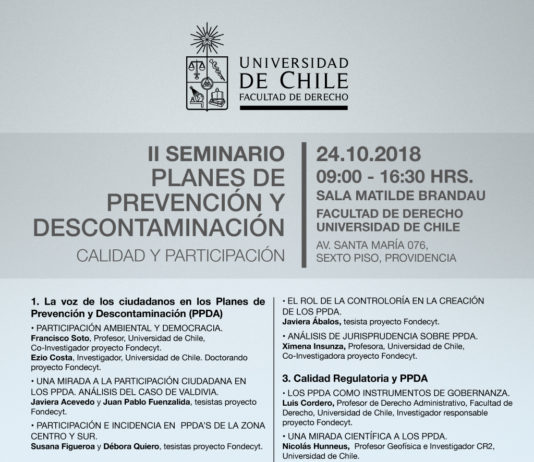24 de octubre | II Seminario «Planes de prevención y descontaminación. Calidad y participación»