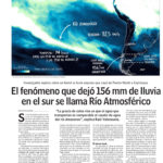 El fenómeno que dejó 156 mm de lluvia en el sur se llama Río Atmosférico www.lun.com