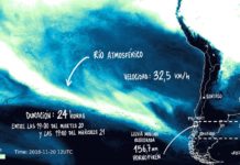 El fenómeno que dejó 156 mm de lluvia en el sur se llama Río Atmosférico (Las Últimas Noticias)