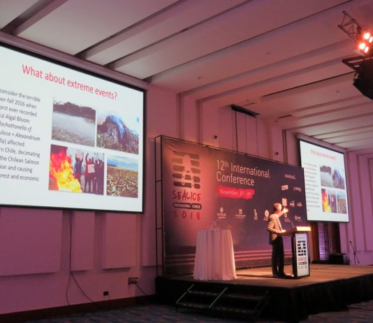 Con charla sobre efectos del cambio climático en la acuicultura partió Conferencia Sealice 2018 (Mundo acuícola)