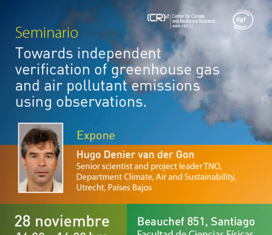 28 de noviembre | Seminario (CR)2-DGF “Towards independent verification of greenhouse gas and air pollutant emissions using observations”