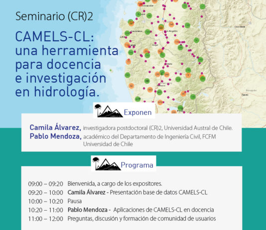 10 de enero | Seminario (CR)2 «CAMELS-CL: una herramienta para docencia e investigación en hidrología”