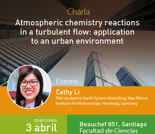 3 de abril | Seminario (CR)2 – DGF “Atmospheric chemistry reactions in a turbulent flow: application to an urban environment”