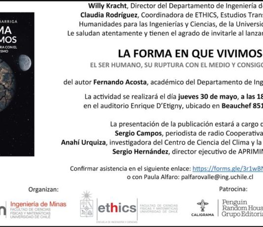 30 de mayo | Lanzamiento de libro «La forma en que vivimos»