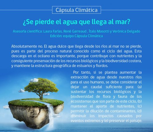 Cápsula climática: ¿Se pierde el agua que llega al mar?