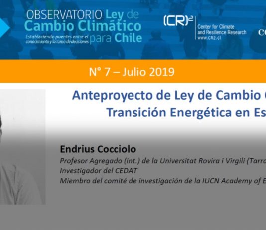 Policy brief Observatorio Ley de Cambio Climático: Anteproyecto de Ley de Cambio Climático y Transición Energética en España
