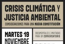 19 de noviembre | Conversatorio «Crisis climática y Justicia ambiental, consideraciones para una nueva Constitución»