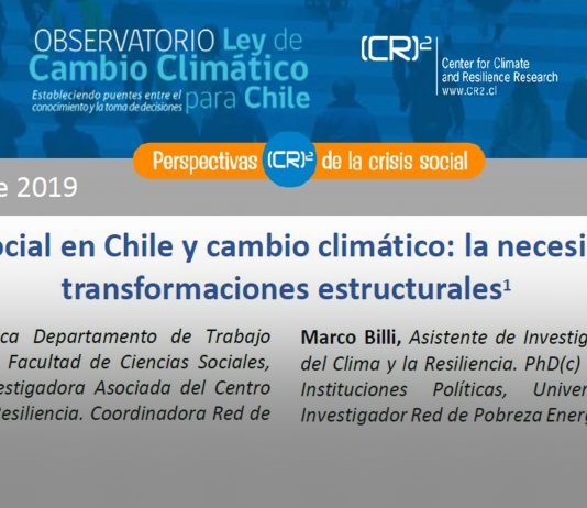 Policy brief Observatorio Ley de Cambio Climático | Crisis social en Chile y cambio climático: la necesidad de transformaciones estructurales