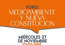27 de noviembre | Foro «Medio ambiente y nueva Constitución»