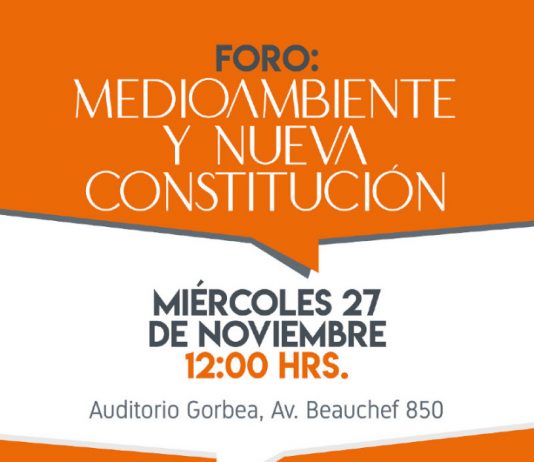 27 de noviembre | Foro «Medio ambiente y nueva Constitución»