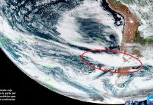 Satélite muestra el río atmosférico que empapó el sur (Las Últimas Noticias)