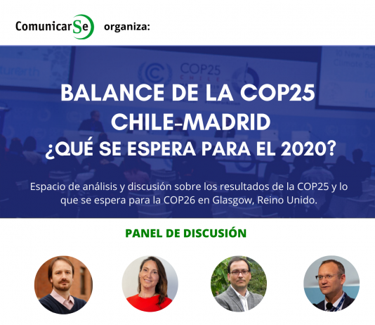 08 de enero | Encuentro “Balance de la COP25 Chile-Madrid: ¿qué se espera para el 2020?”