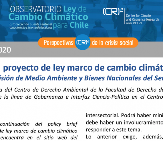 Policy brief Observatorio Ley de Cambio Climático | Comentarios al proyecto de Ley Marco de Cambio Climático (2da parte)
