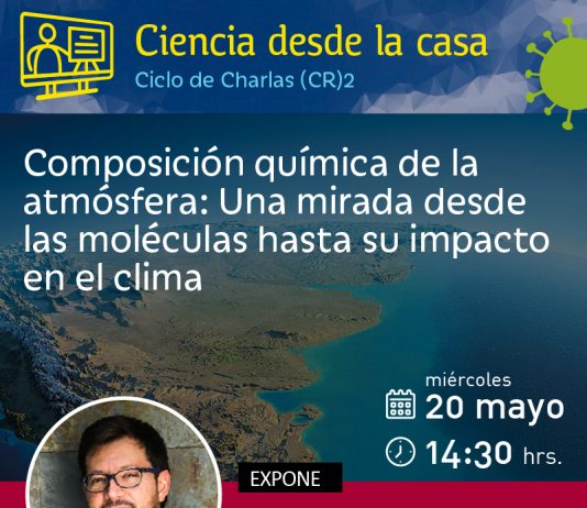 20 de mayo | Charlas (CR)2 Ciencia desde la casa: «Composición química de la atmósfera: Una mirada desde las moléculas hasta su impacto en el clima»