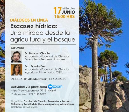 17 de junio | Diálogos en Línea “Escasez Hídrica: Una Mirada Desde La Agricultura y el Bosque”