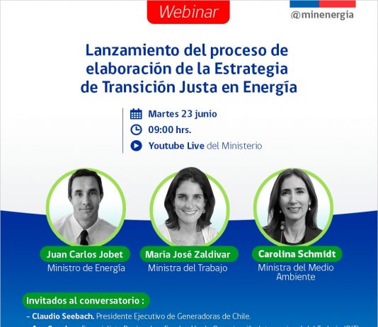 23 de junio | Webinar «Lanzamiento del proceso de elaboración de la estrategia de transición justa en energía»