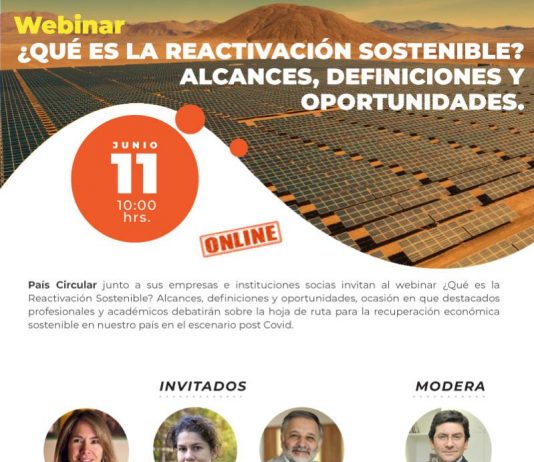 11 de junio | Webinar: ¿Qué es la Reactivación Sostenible? Alcances, definiciones y oportunidades.