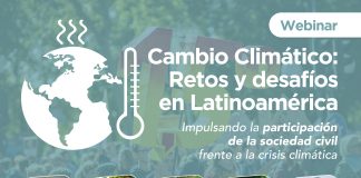 27 de agosto | Webinar “Cambio Climático: Retos y desafíos en Latinoamérica”