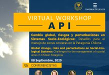 08 de septiembre | Virtual Workshop API – Cambio global y perturbaciones en Sistemas Socio-Ecológicos: Desafíos para el manejo de zonas costeras en la Patagonia Chilena