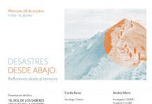 28 de octubre | Conversatorio CIGIDEN – CEDER «Desastres desde abajo: reflexiones desde el territorio»