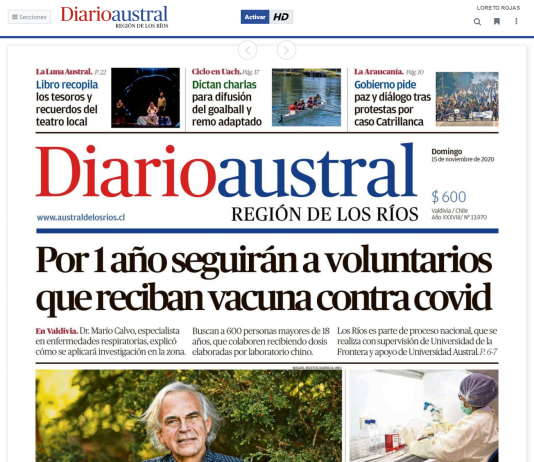 Antonio Lara, académico de la Universidad Austral de Chile y ex presidente de la Corporación Alerce: «Los alercer son una magnífica expresión de la naturaleza en todo sentido…» (Diario Austral)