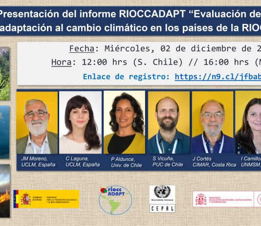 2 de diciembre | Webinar – Presentación del Informe RIOCCADAPT «Evaluación de actuaciones de adaptación al cambio climático en los países de la RIOCC»