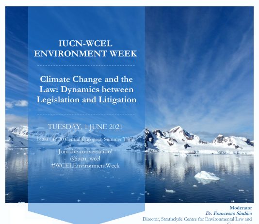 1 de junio | Webinar «Climate Change and the Law: Dynamics between Legislation and Litigation»