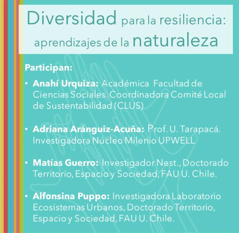 5 de mayo | Conversatorio «Diversidad para la resiliencia: Aprendizajes de la naturaleza»
