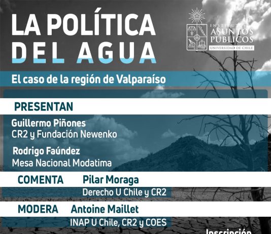 8 de junio | Foro «La política del agua. El caso de la región de Valparaíso»