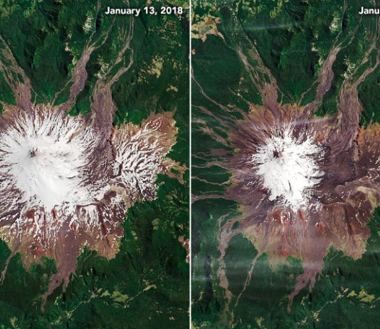 Chilean Volcano Low on Snow (Nasa Earth Observatory)