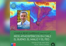 22 de abril | Charla “Ríos Atmosféricos en Chile: El Bueno, el Malo y el Feo” en el CAMM