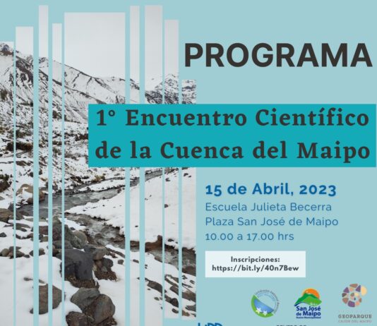 15 de abril | Primer Encuentro Científico de la Cuenca del Río Maipo