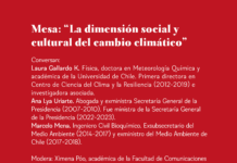 26 de julio | Charla 50 años del golpe: La dimensión social y cultural del cambio climático