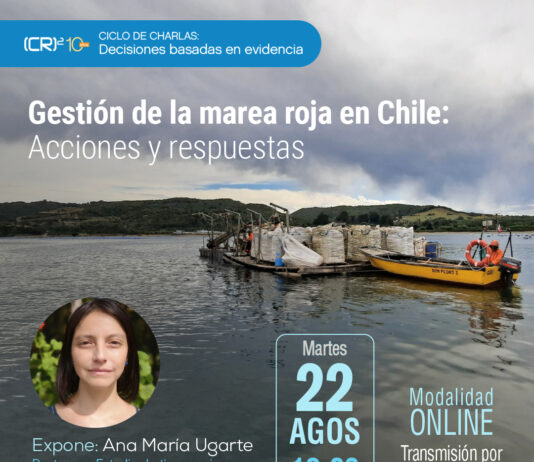 22 de agosto | Ciclo de charlas CR2: Gestión de la marea roja en Chile: Acciones y respuestas.