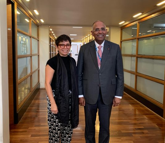 Pilar Moraga se reúne con el Ex Primer Ministro de Costa de Marfil (Prensa CDA UChile)