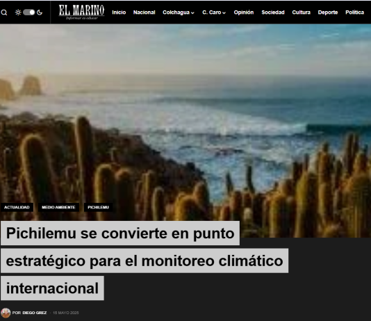 Pichilemu se convierte en punto estratégico para el monitoreo climático internacional (Diario El Marino)
