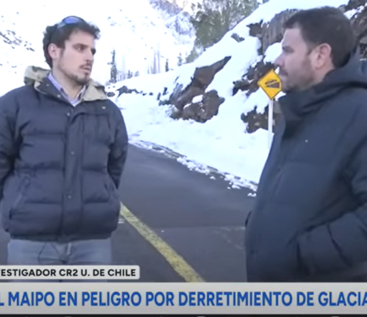 El Cajón del Maipo en peligro por derretimiento de glaciares (24 Horas TVN Chile)