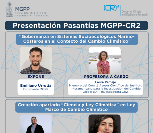 26 de noviembre | Presentación pasantías Magíster en Políticas Pública U. de Chile y CR2