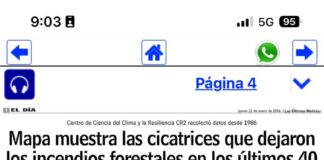 Mapa muestra las cicatrices que dejaron los incendios forestales en los últimos 40 años en la Región Metropolitana